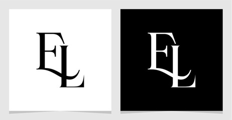 EL Initial Logo Monogram Vector Illustration , Letter Logo Element for Brand Company or Identity , Initial Letter Graphic Designs