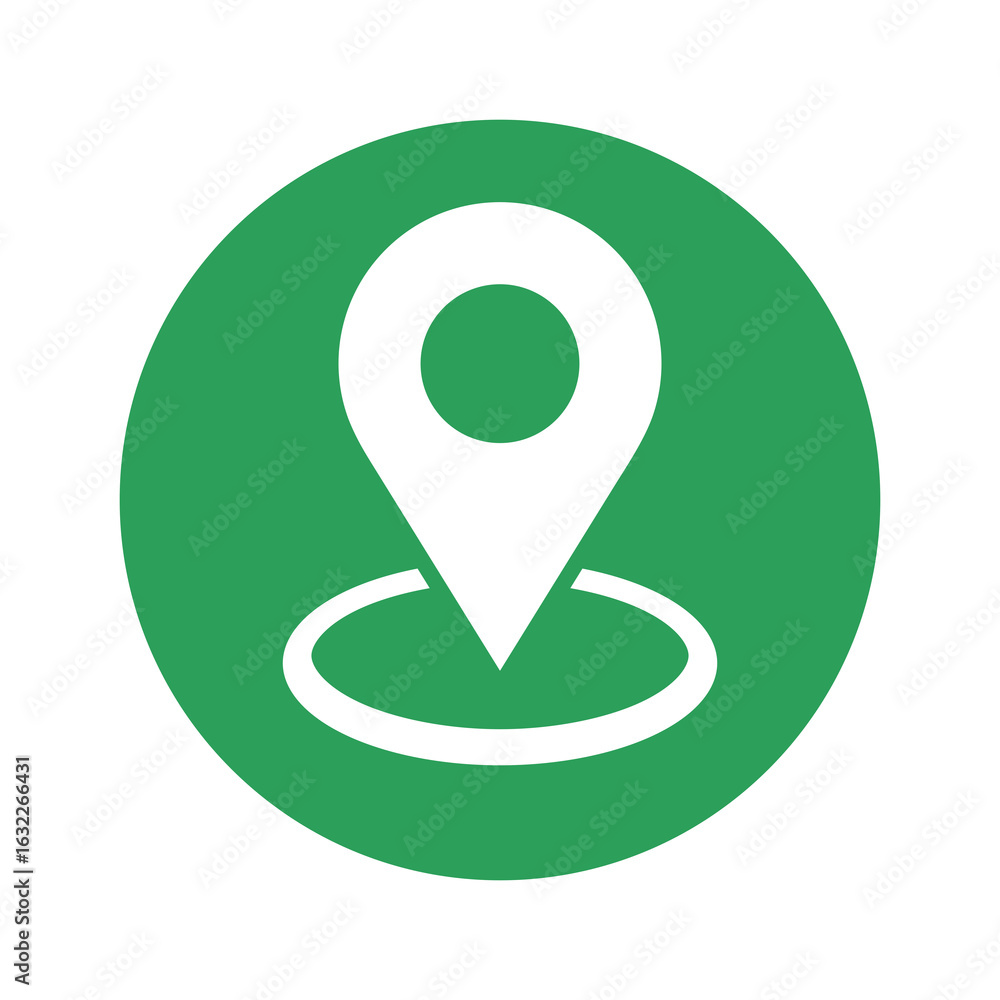 Poster pin map location icon isolated on transparent background