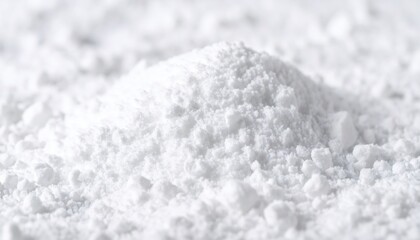 Fototapeta premium Pile Of White Powder Closeup