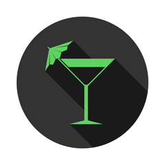 Obraz premium Martini glass icon isolated on transparent background