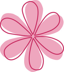 simple pink flower