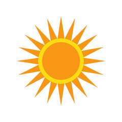 um sol num fundo branco vector art