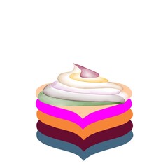 Abstract pattern background illustration of cake