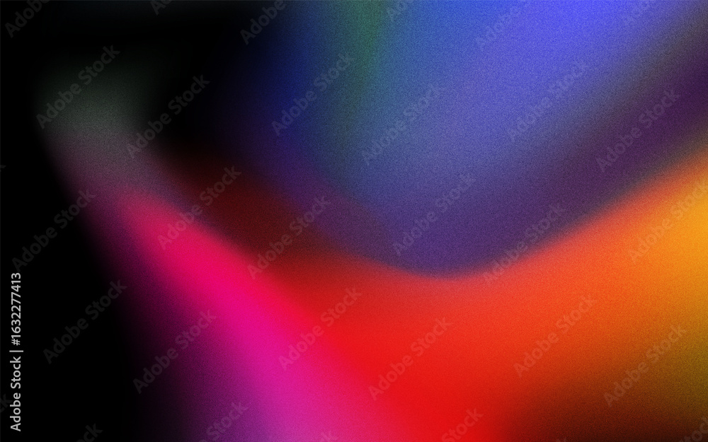 Poster grainy dark and colorful gradient color background texture template design