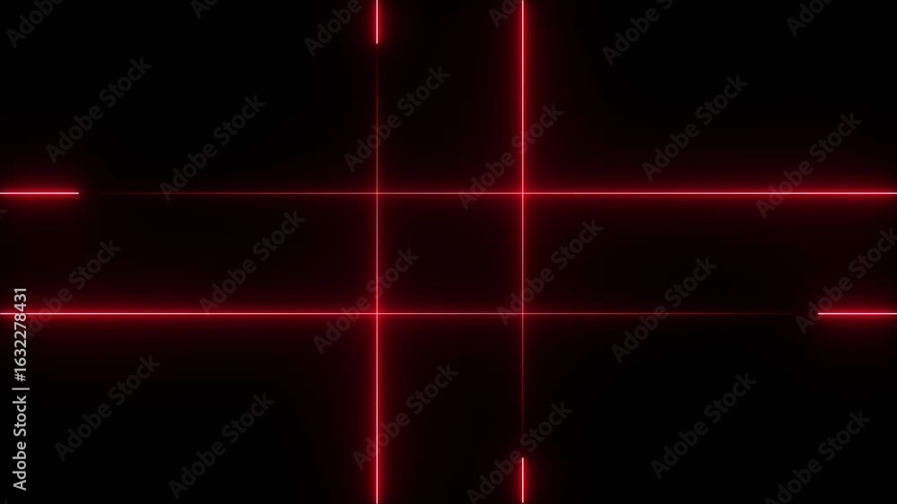 Poster neon line animation. glowing line motion. line moving video. the direction of the horizontal line.
