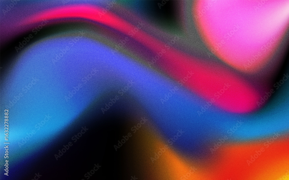 Poster grainy dark and colorful gradient color background texture template design