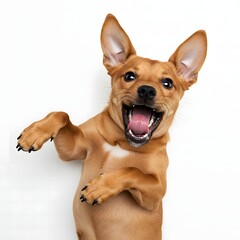 Smiling Puppy with Funny Pose