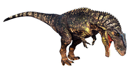 Fototapeta premium 3D Rendering Dinosaur Gigantosaurus on White