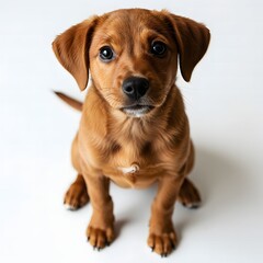 Puppy Begging Pose with Cute Expression