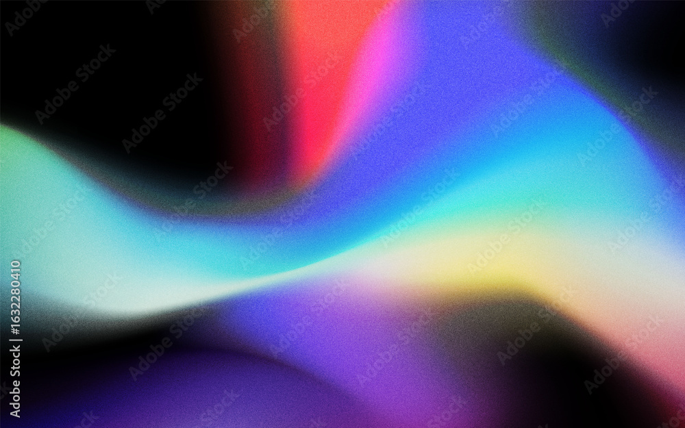 Aufkleber grainy dark and colorful gradient color background texture template design