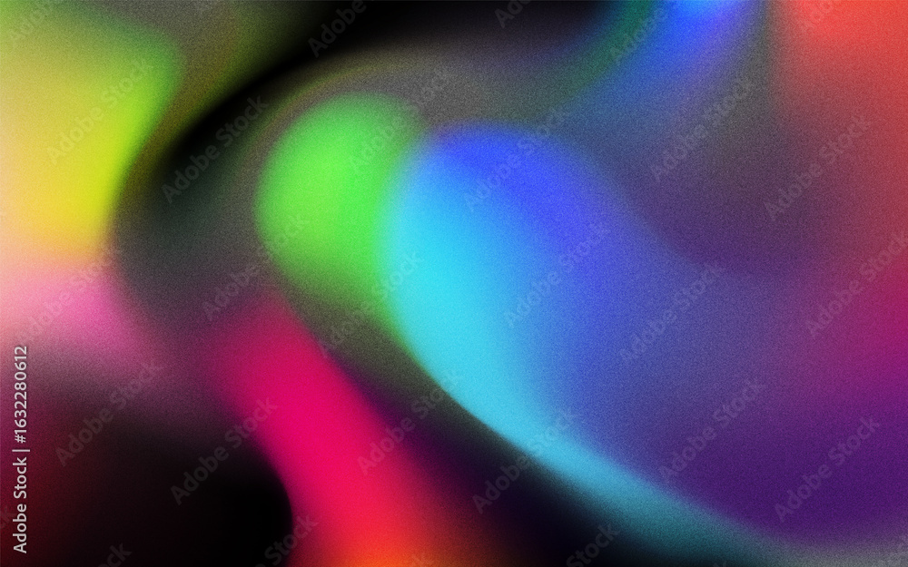 Poster grainy dark and colorful gradient color background texture template design