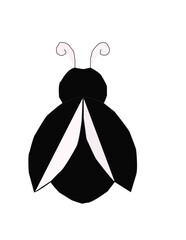 black silhouette of a flower