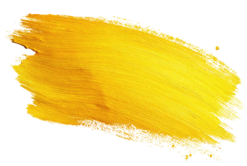 Bold, vibrant yellow paint stroke (1)