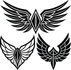 Obraz premium Geometric Logo Bundle – Minimal Monoline Business Identity Set.