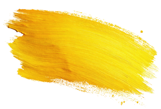 Bold, vibrant yellow paint stroke (1)