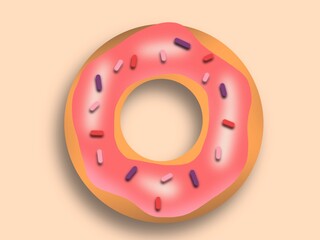 vector illustration of a slice of cake