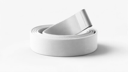 Rolled white belt
