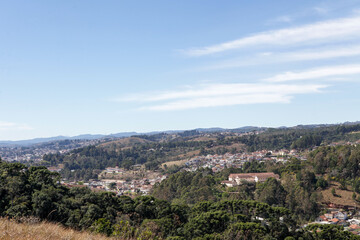 Vista da cidade de Campos do Jordão no Parque das Cerejeiras