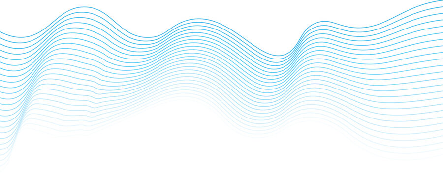 abstract blue  wave line background deign