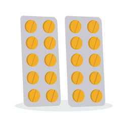 pills blister. Blisters with medical drugs 