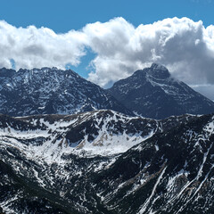 Winter Landscape from Kasprowy Wierch, Tatra Mountains
