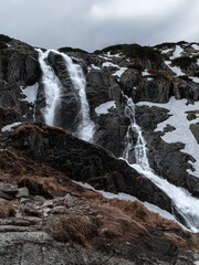 Nature Landscape with Wielka Siklawa Waterfall