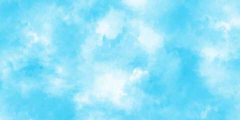 Abstract Blue cloudy background. Natural clouds and smoke. Hand Painted texture. Soft blue watercolor sky and clouds. Inspiring Views of Fluffy Clouds. blue isolated on white background.	