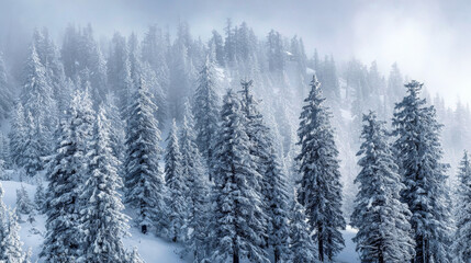 Obraz premium winter landscape with snow