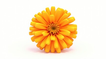 Vibrant yellow flower in close-up view.