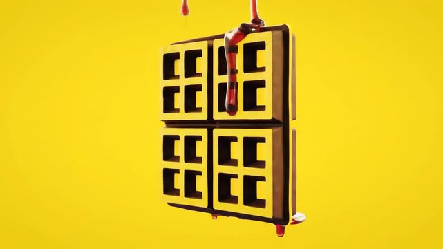 Swirling Geometric Waffles