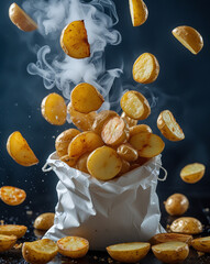 Potato and Funny Face Creative Food Photography