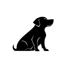 black dog silhouette 