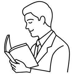 sketch of a businessman