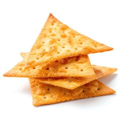 Fototapeta premium Stack of triangular crackers
