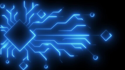 Abstract futuristic digital network with glowing neon connected by lines red lines. Abstract digital dot line particle data background connecting technology concept Motherboard circuit pattern - Powered by Adobe