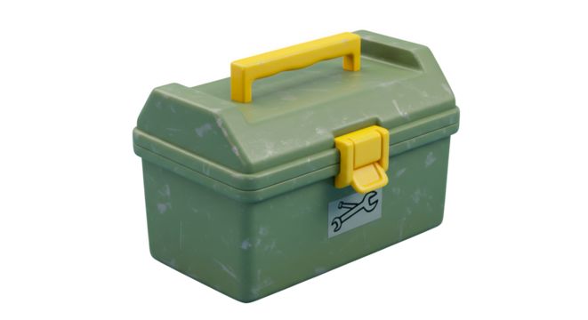 toolbox with whitebackground ,box
