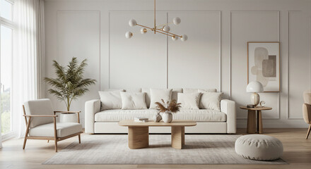 modern room with furniture