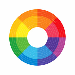 Obraz premium Kreis in den Farben des Regenbogens