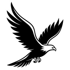 Majestic Flying Eagle Bird Vector for a Powerful Mascot Logo