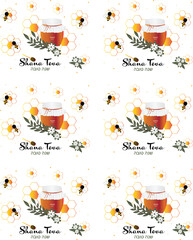 Honey Rosh Hashanah label 8.5 X 11