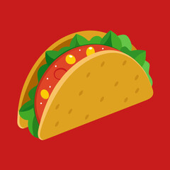 vector illustration of a pizza