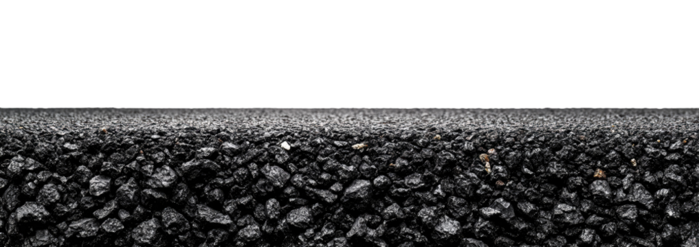Dark asphalt road base