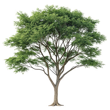 Left view of tree shinus molle with alpha channel PNG image isolated tree rendering botanical illustration transparent background