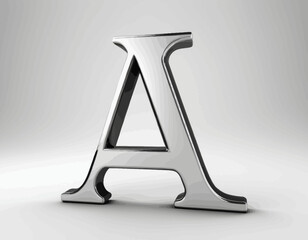 3d Letter A Beautiful colored vector 