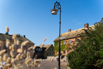 Old city of Angelholm in Sweden