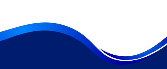 abstract blue wave background. Vector layered blue water wave banner template