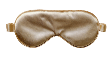 Beige silk eye mask, smooth, soft, and comfortable