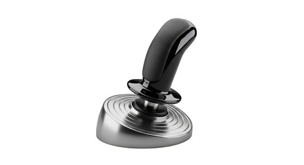 Gaming joystick isolated on transparent background for computer games and entertainment