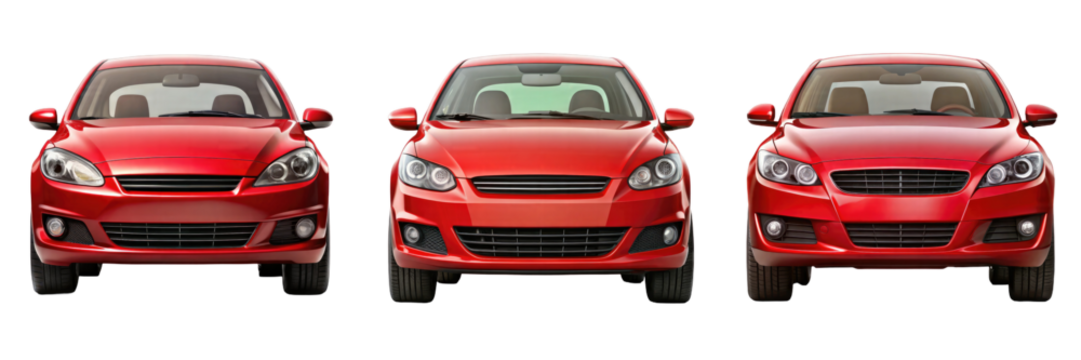 car isolated on transparent white background, clipping path - Powered by Adobe