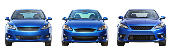 Naklejka premium car isolated on transparent white background, clipping path